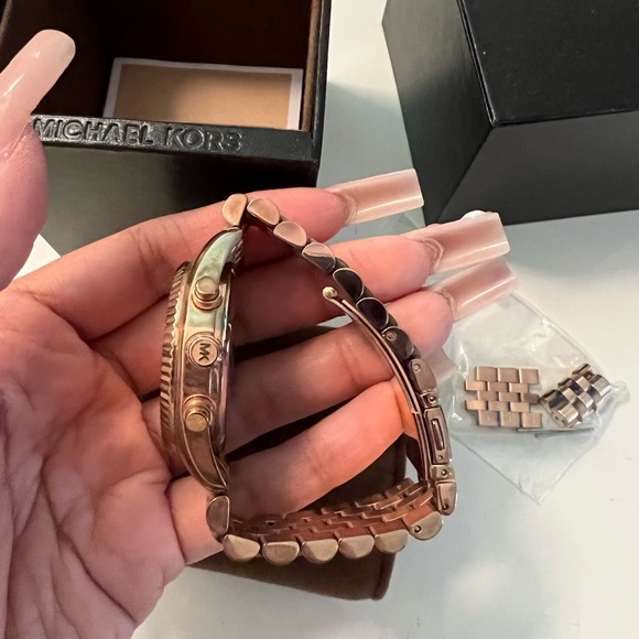 Michael Kors rose gold watch main image 5